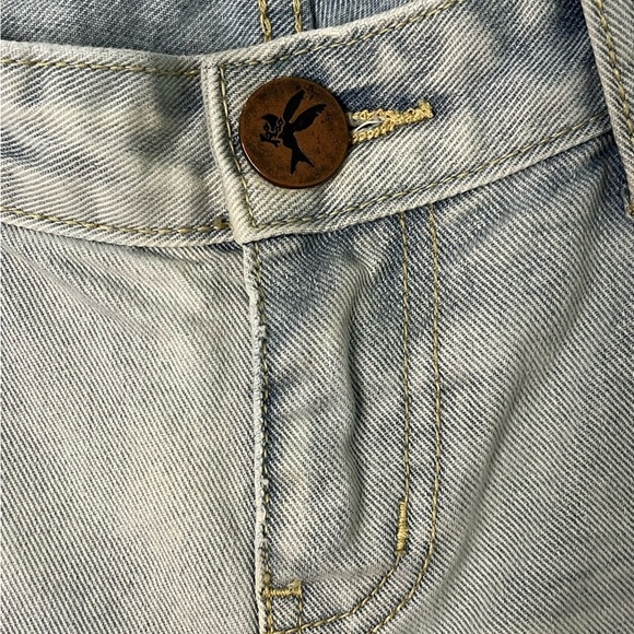 One X ONE TEASPOON Freebirds Low Waist Short Rise Skinny Jeans 27 Distressed - Picture 5 of 15